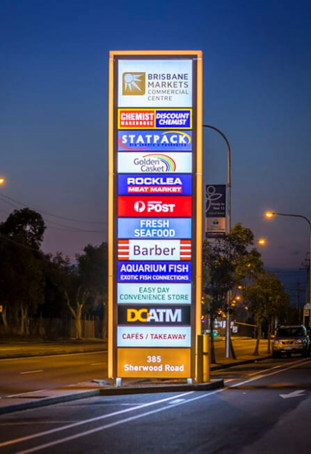 our digital pylon sign